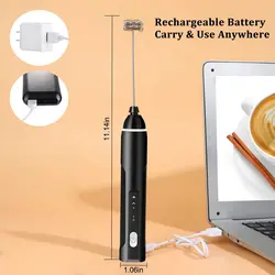 کف‌ساز و هم‌زن شیر و قهوه شارژی USB مدل ‎MF1