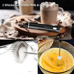 کف‌ساز و هم‌زن شیر و قهوه شارژی USB مدل ‎MF1