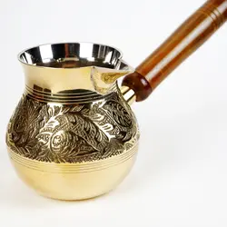 قهوه جوش و جذوه برنجی هندی ظرفیت 5 کاپ CH5I