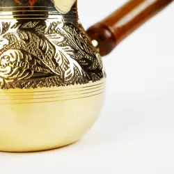 قهوه جوش و جذوه برنجی هندی ظرفیت 5 کاپ CH5I