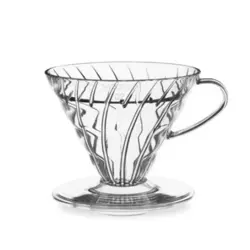 قهوه ساز دریپر طلقی V60 طرح هاریو ظرفیت 2 کاپ