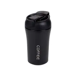 تراول ماگ دوجداره COFFEE نی‌دار ظرفیت 400ml