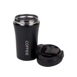 تراول ماگ دوجداره COFFEE نی‌دار ظرفیت 400ml