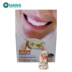 گز باس لقمه ای بادام ۲۵%بدون شکر ۱۰۰ گرم