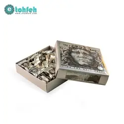 خرید گز لقمه ای پسته شکلاتی طرح مدوزا جعبه مقوایی ۴۵۰گرمی