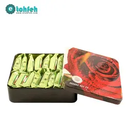 گز باس بدون شکر ۱۲۰ گرمی بسته مربع فلزی