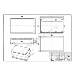 جعبه برد مشکی 92x58x23 mm مخصوص دستگاه های الکترونیکی