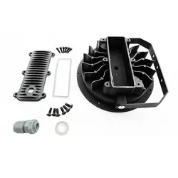 هیت سینک آلومینیومی پروژکتوری ضدآب پایه دار 195X64mm