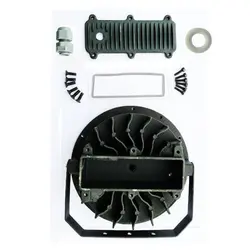هیت سینک آلومینیومی پروژکتوری ضدآب پایه دار 195X64mm