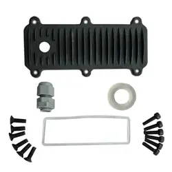 هیت سینک آلومینیومی پروژکتوری ضدآب پایه دار 195X64mm