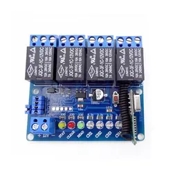 فرستنده گیرنده 4 کاناله 315MHZ رادیویی با ریموت کد لرن