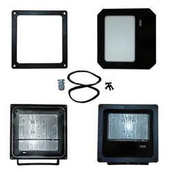 هیت سینک آلومینیومی پروژکتوری ضدآب پایه دار 175x170x55mm