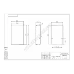 جعبه برد سفید 92x58x23 mm مخصوص دستگاه های الکترونیکی
