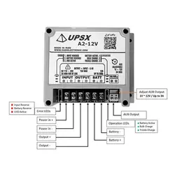 دستگاه برق اضطراری 12 ولت 15 آمپر UPS DC مدل UPSX-A2-AUX