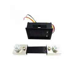 ولتمتر آمپرمتر DC روپنلی 100 آمپر ( 0v-100v ) به همراه شنت