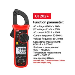 کلمپ متر دیجیتال برند UNI-T مدل UT202+ Plus