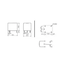 رله 12V-10A میلون T73 مارک LIMING مدل JQC-3F-1C-12VDC