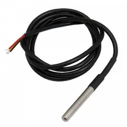 سنسور دما ضد آب DS18B20 دارای پراب استیل ضد زنگ