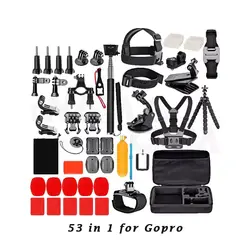 کیت دوربین ورزشی گوپرو GoPro HERO11 Black و پکیج لوازم جانبی 53 تکه + مموری 64G + باتری اضافه + قاب ضد آب