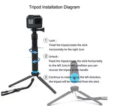 مونوپاد تلسین TELESIN Extendable Aluminum Selfie Stick