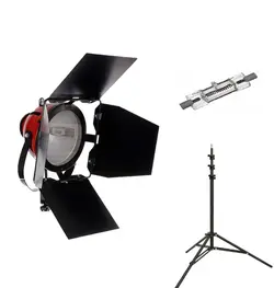 نور تنگستن کاسه فلات 800 وات + سه پایه + لامپ