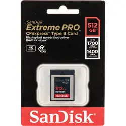 کارت حافظه سن دیسک SanDisk 512GB Extreme PRO CFexpress Type B - اگزیف