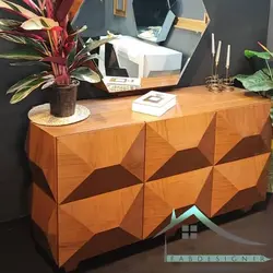 آینه و کنسول الماس سه بعدی ساده