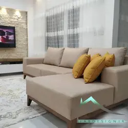 مبل ال تی وی با پایه چوب روس کد 241