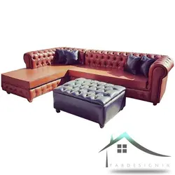 مبل ال چستر TV کد 5 با پاف