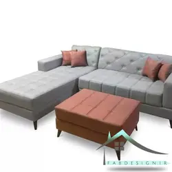 مبل ال لمسه دوز کد 6 با پاف