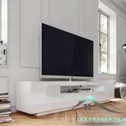 میز تلویزیون زمینی تمام هایگلاس اسپرت
