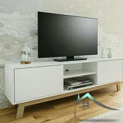 میز تلویزیون سفید کلاسیک