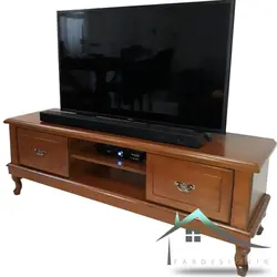 میز تلویزیون سلطنتی گردویی | میز تلویزیون قدیمی | فاب دیزاین