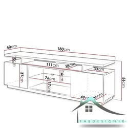 میز تلویزیون لوکس ال ای دی دار مدل MDS-35
