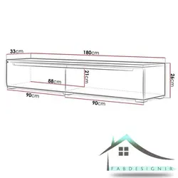 میز تلویزیون هایگلاس زمینی دیواری مدل MDS-51