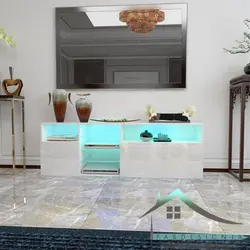 میز تلویزیون هایگلاس مدل FABTABLE-118
