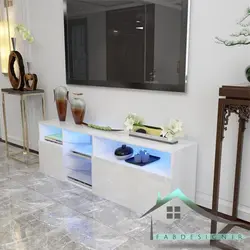 میز تلویزیون هایگلاس مدل FABTABLE-118