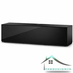 میز تلویزیون مشکی هایگلاس مدل WAYFAIR-99