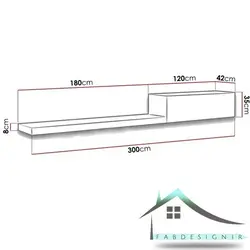 میز تلویزیون هایگلاس مدل MDS-64