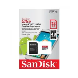رم میکرو Sandisk Ultra 32GB Class10 48MB/s