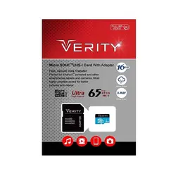 مموری میکرو Verity Class10 U1 65MB/S 16G