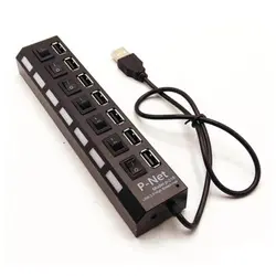 هاب USB کلیددار 7 پورت P-net P-216