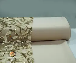 گیپور تور پولک طرح بادامی - فروشگاه پارچه فراهم ساز