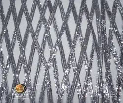 تور پولک طرح لوزی - فروشگاه پارچه فراهم ساز