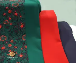دانتل خامه دوزی نخ ابریشم پنج نخ - فروشگاه پارچه فراهم ساز