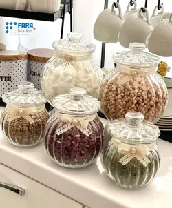 بانکه های شیشه ای طرح کدو کد 1056