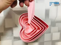 پیمانه 6 تایی طرح قلب کد 1347