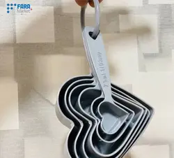 پیمانه 6 تایی طرح قلب کد 1347