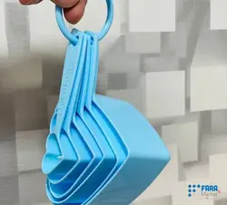 پیمانه 6 تایی طرح قلب کد 1347