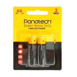 باتری قلمی Panatech مدل Super Heavy Duty کارتی 2 عددی